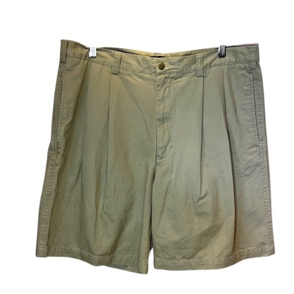 New Perry Ellis Men’s Pleated Khaki Twill Shirts Size 38 NWT
